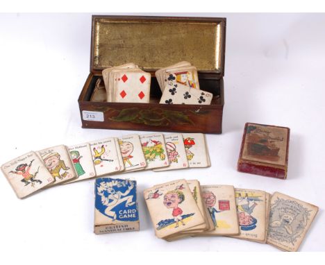 CARD GAMES; A small but good collection of assorted vintage card games, comprising of; Edwardian Happy Families, Bobs Ya Uncl