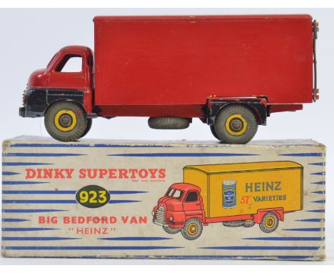 DINKY; An original vintage Dinky Supertoys 923 Big Bedford Heinz Van - within a good original box. Sadly the van has been pai
