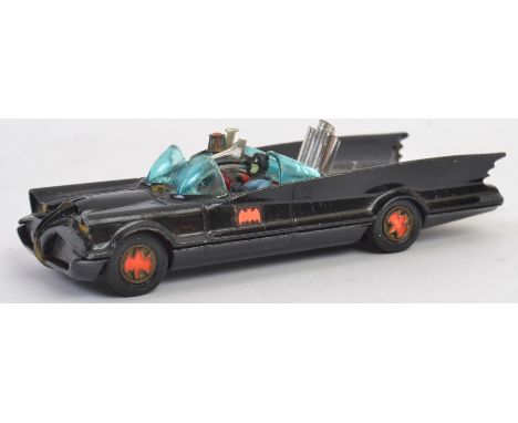 CORGI BATMOBILE; Original vintage diecast model Corgi Toys Batmobile, complete with both Batman & Robin figures.