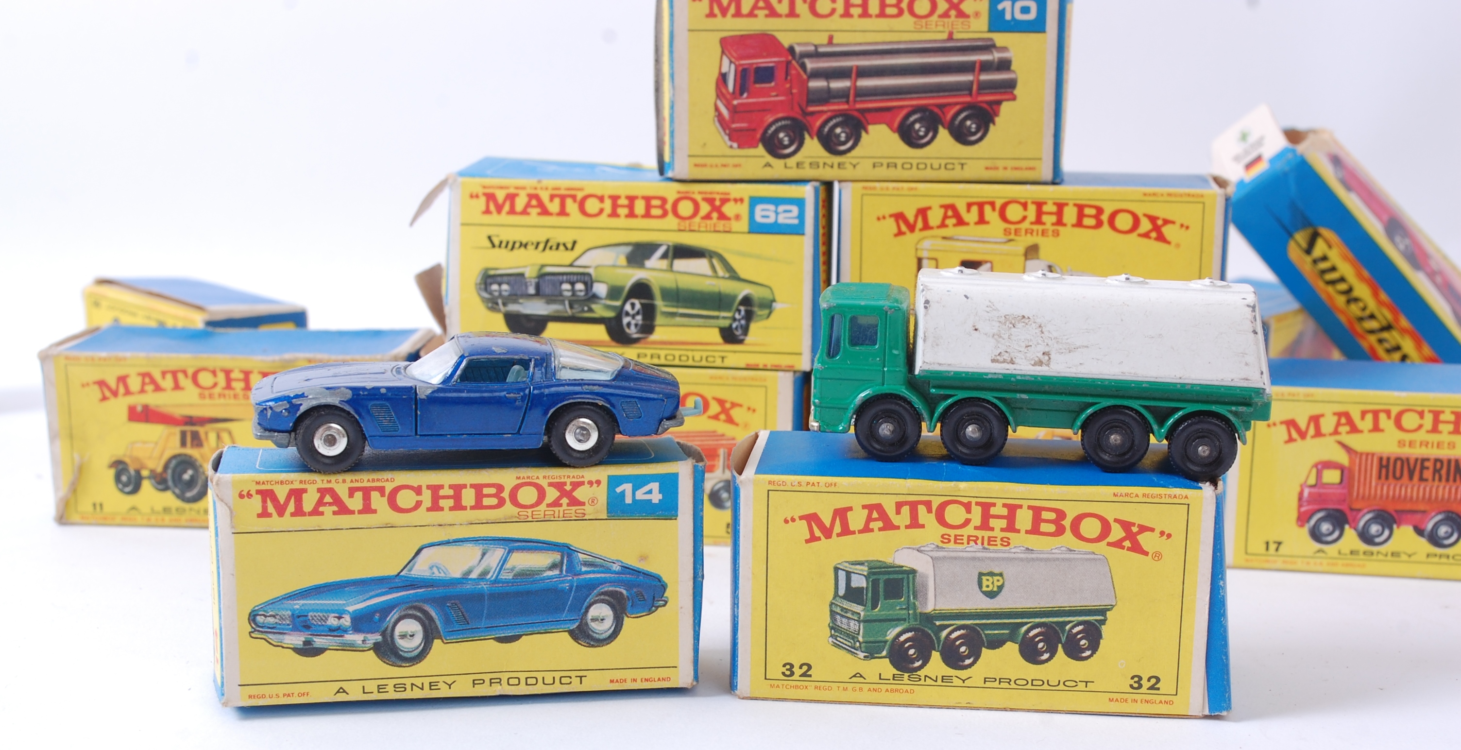 MATCHBOX LESNEY; A Collection Of 14x Vintage Matchbox Lesney Boxed ...