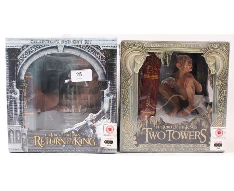 LORD OF THE RINGS; Two unopened factory sealed Lord Of The Rings DVD commemorative box sets. Return Of The King and The Two T