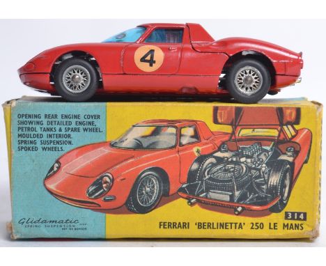 CORGI; Original vintage Corgi Toys 314 Ferrari Berlinetta 250 Le Mans diecast model car within the original box. 