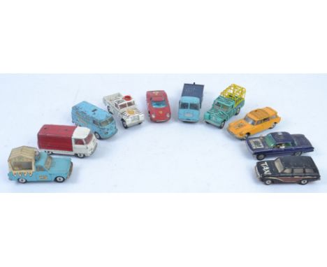 CORGI; A collection of 10x assorted loose vintage Corgi diecast models, comprising of; Man From UNCLE, Citreon Safari, Land R