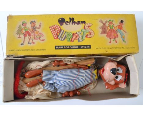 PELHAM PUPPET; An original vintage Jinks Pelham Puppet character - based on a Hanna Barbera cartoon. Within the original yell