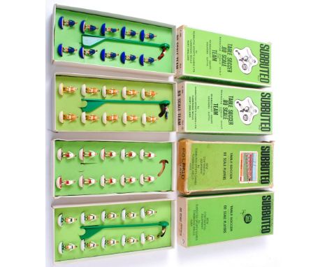 SUBBUTEO; A collection of 4x vintage boxed Subbuteo table soccer teams comprising of: 42, 13, 54 and Poland.


NOTE: From a h