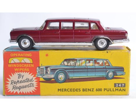 CORGI; Original vintage Corgi Toys 247 Mercedes Benz 600 Pullman ' with Operating Windscreen Wipers ' diecast model within th