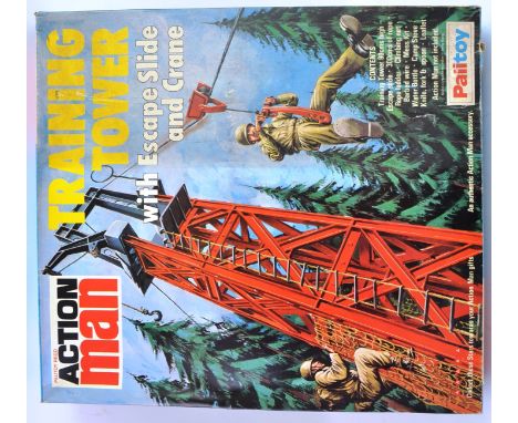 ACTION MAN; Original vintage Action Man ' Training Tower ' playset. Within the original box, with the stars uncut. 