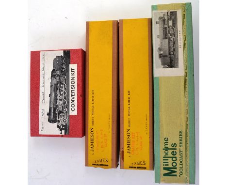 LOCOMOTIVE KITS; A collection of 4x vintage railway trainset locomotive kits - Stanier Princess Conversion Kit, Millholme Mod
