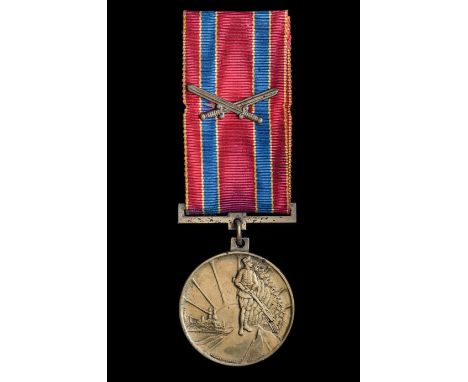 Latvia, Liberation War Commemorative 1918-20, in silver and red enamel; and 10th Anniversary of the War of Liberation Commemo