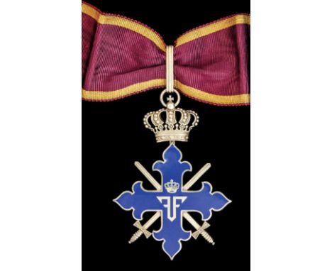Romania, Order of Michael the Brave, 1916 issue, Copy Second Class neck badge, in silver-gilt and blue enamel, width 598mm, e