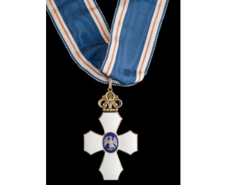 *Iceland, Order of the Icelandic Falcon, Type 2, Commander’s neck badge, by Kjartan Ásmundsson, Reykjavik, in silver-gilt and