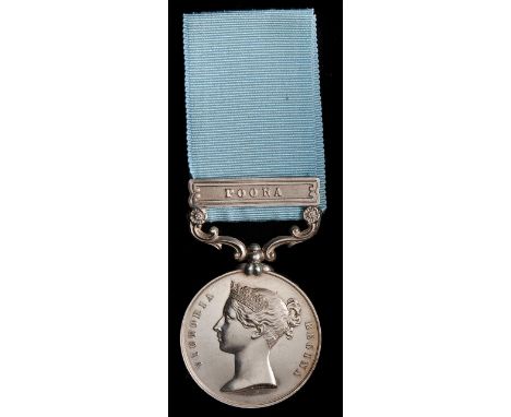 *Army of India 1799-1826, long hyphen, 1 clasp Poona, impressed in India (Private. Cannac Ballnac. 2nd Bn. 9th Rt. N.I.), goo