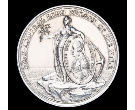 *Alexander Davison’s Medal for the Battle of the Nile, 1st August 1798, in silver (as awarded to officers below the rank of c