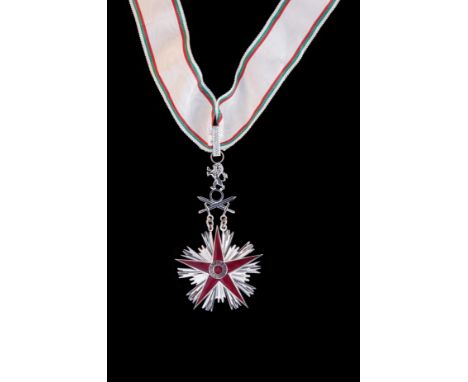 *Bulgaria, Socialist Republic, Order of the Star Planina, Military Division, Second Class neck badge, in silver and red ename