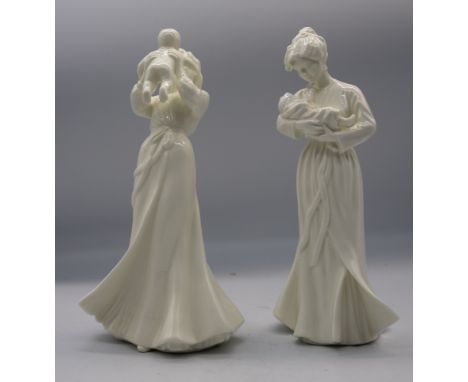 A collection of five Royal Worcester porcelain figure blanks.(5)