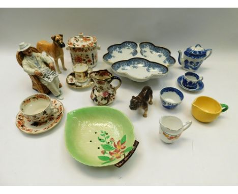 Three boxes of mixed ceramics to include: Coalport, Spode, Beswick, Royal Doulton, Royal Worcester, Royal Crown Derby, Carlto