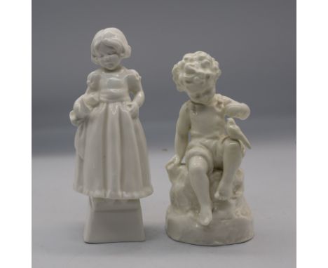 A collection of Royal Worcester porcelain blank figures.(5)