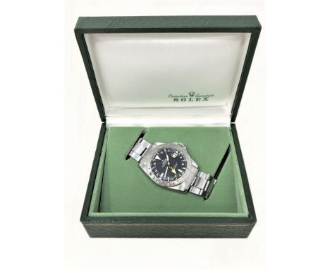 A Gent's Rolex Stainless Steel Automatic Centre Seconds Calendar Wristwatch, ref. 1655 Explorer II, so-called "Big Arrow", ci