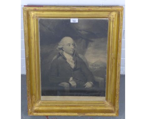 AFTER HENRY RAEBURN, JOHN ROBERT DUNDAS OF ARNISTON, mezzotint, engraved by John Jones, under glass and in a good giltwood fr