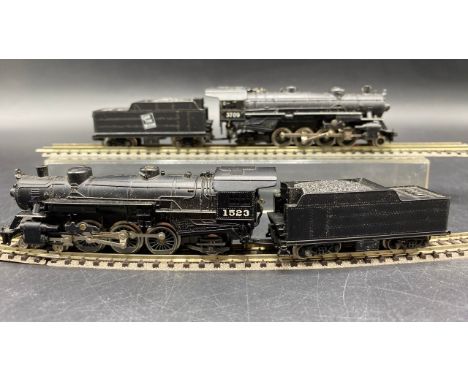 Two 'N' Gauge North American Outline Steam Locomotives, Tested Runners(300g)Atlas 2180 2-8-2 Loco Mikado GTW 'Grand Trunk Wes