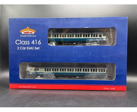 Bachmann Branchline 31-380 Class 416 2-EPB EMU 6262 in BR blue & grey with Network SouthEast branding, Not Tested as appears 