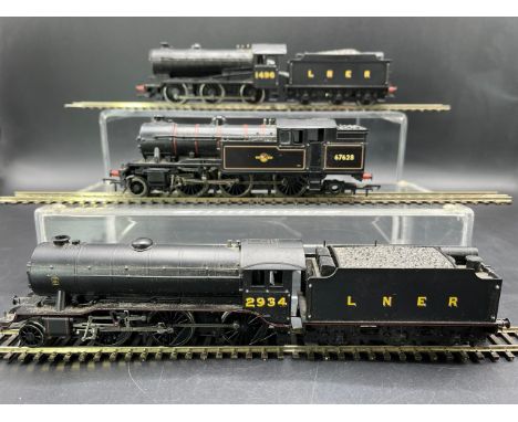 Three OO gauge Bachmann China Tested Runners Un-boxed Steam Locomotives(1200g)Bachmann Branchline 31-860 Class J39 0-6-0 1496