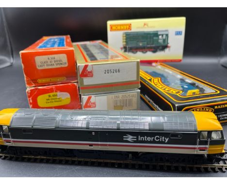 Seven 'OO' gauge Diesel/Electric Locomotives, Six boxed tested Non-Runners(3100g)Lima 205254 Class 47 47475 Provincial Blue L