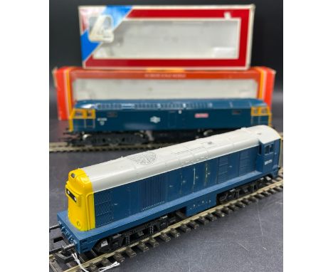 Two OO gauge Diesel Locomotives Runners but need attention(1000g)Lima 205158 Class 20 in BR blue with light grey roof #20171 