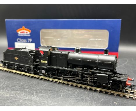 A 'OO' gauge Bachmann Steam Locomotive, Tested Runner(600g)Bachmann 31-013 Class 7F 2-8-0 #53808 in BR black with late crest 