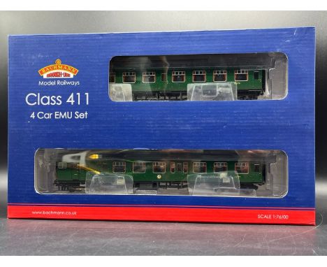 Bachmann Branchline 31-426C Class 411 4-CEP 4-Car EMU 7122 BR (SR) Green (Weathered), Not Tested as appears undisturbed from 