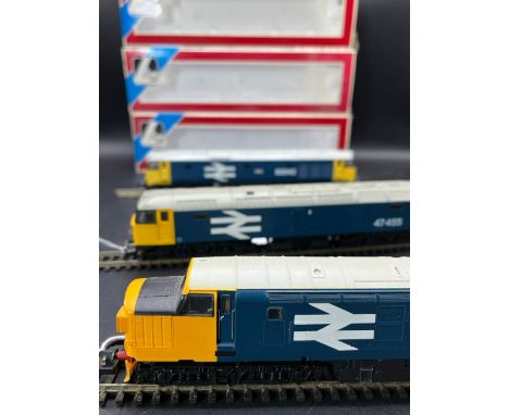 Three Lima Boxed Diesel/Electric Locomotives Tested Runners(1400g)Lima 205190 Class 37 diesel 'Loch Long' in BR large logo bl