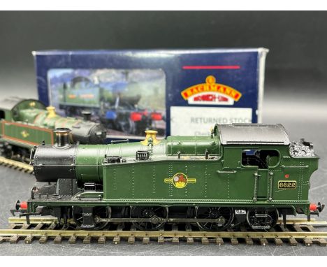 Two OO gauge Bachmann Steam Locomotives, Tested Runners (1000g) Bachmann 32-125 Class 45xx 2-6-2 Prairie tank 4566 in BR line