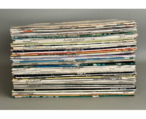Vinyl LP records: 60 x Rock'n'Roll albums - including classic period 1950s-60s, various artists including Eddie Cochrane; Bud