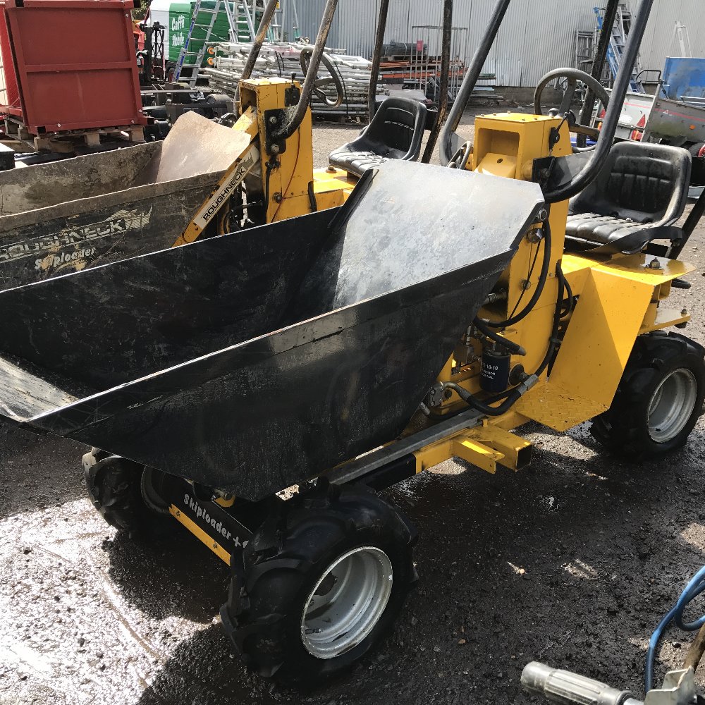 BID INCREMENT NOW £50 !! SKIPLOADER +4 NARROW ACCESS 4WD HILIFT DUMPER