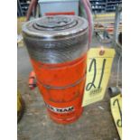 CYLINDER JACK, POWER TEAM MDL. B., NO. C556C, 55 T. cap., 6-1/4" stroke