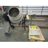 PORTABLE CEMENT MIXER, KLUTCH, 4.25 cu.ft., 3/4 HP, 120 v, w/ cement