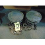 LOT OF CHAIN HOISTS (2), YALE, 1/2 T. cap.