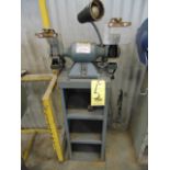 DOUBLE END PEDESTAL GRINDER, BALDOR, 6", 1/3 HP