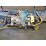 SLIDING MITER SAW, MAKITA, 1", w/ Dewalt cart