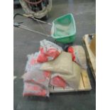 LOT OF SPREADER & SAND