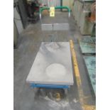 HYDRAULIC FOOT OPERATED TABLE CART, 1,760 lb. cap.