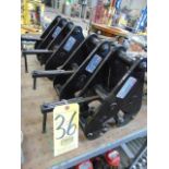 LOT OF BEAM CLAMPS (4), DAYTON MDL. 4ZW25G, 5 T. cap.