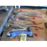 LOT OF BANDING TOOLS, assorted