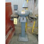 DOUBLE END PEDESTAL GRINDER, BALDOR, 6", 1/2 HP