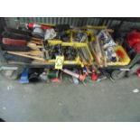 LOT OF HAND TOOLS & MISC., assorted (under four carts)