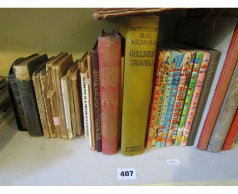 An interesting and wide ranging collection of children's books, to include various editions of Gulliver's Travels, various Fl
