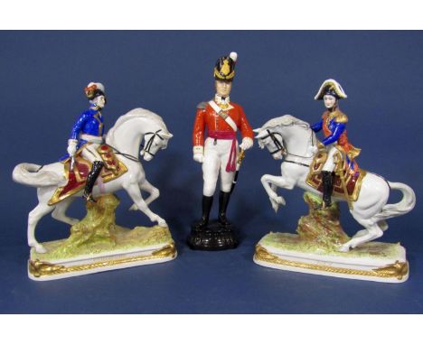 A Royal Worcester figure of an officer of the 29th Foot (Worcestershire Regiment) c.1812, with black printed mark to base no 