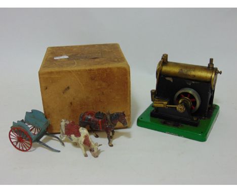 'Standard' steam engine No 1540 live steam model by SEL (Signalling Equipment Ltd)  C1946-1965 with box, together with a whee