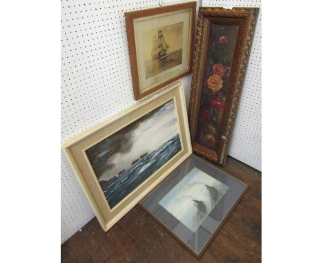 D Gaskell-Brown (20th century British) - Coastal scene with two tug boats, signed and dated 1979, inscribed and further signe