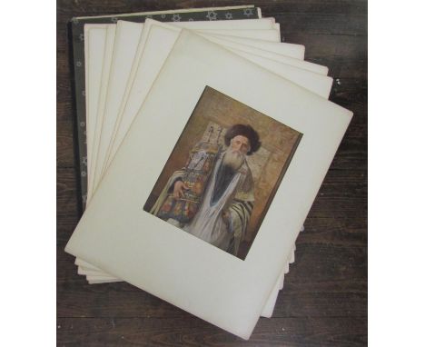Isodor Kaufmanns (Austro/Hungarian 1853-1921) - Collection of fifteen coloured prints of Jewish related interest including in